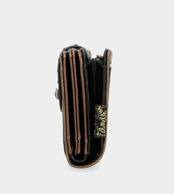 Portfele Anekke Nature Shodō Black Flexible Rfid | 4789ZWUYF