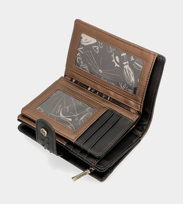 Portfele Anekke Nature Shodō Black Flexible Rfid | 4789ZWUYF