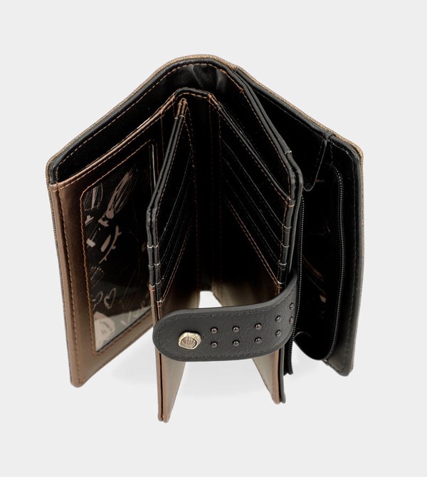 Portfele Anekke Nature Shodō Black Flexible Rfid | 4789ZWUYF