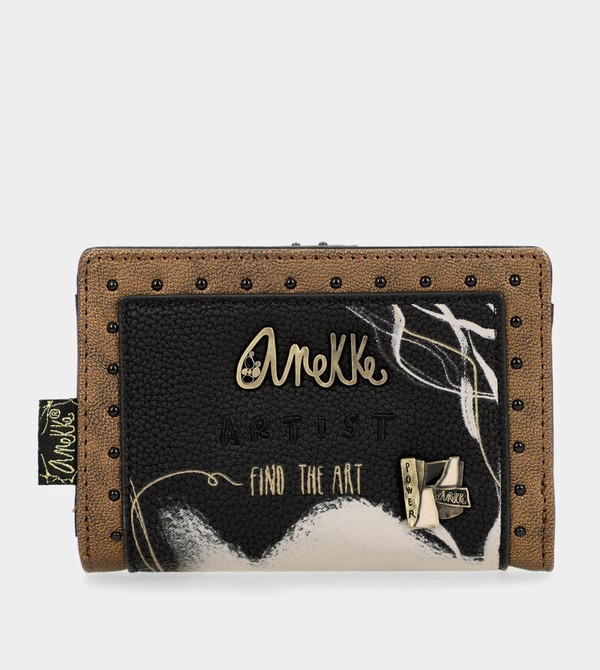 Portfele Anekke Nature Shodō Black Flexible Rfid | 4789ZWUYF