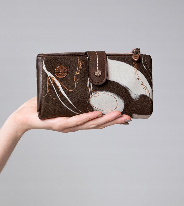 Portfele Anekke Nature Shodō Brown Rfid Flexi Brown | 5968CTZPA