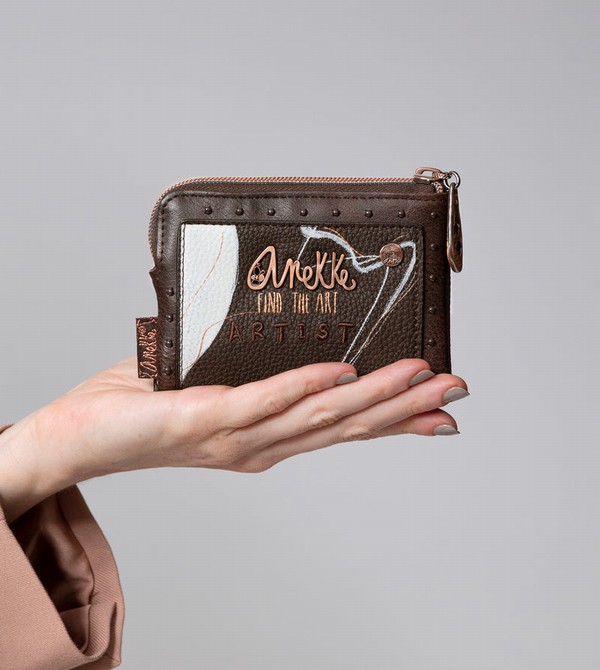 Portfele Anekke Nature Shodō Small Brown Rfid | 4678RMJPH