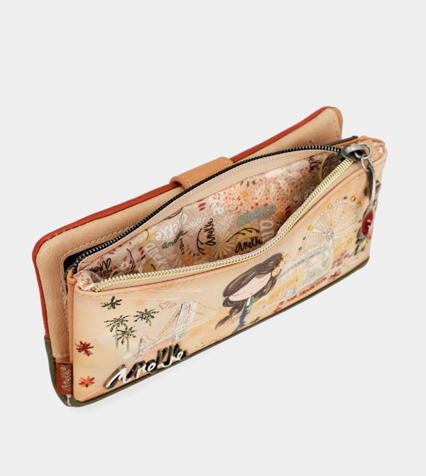 Portfele Anekke Peace & Love Camel Large Rfid | 2107JFDPL