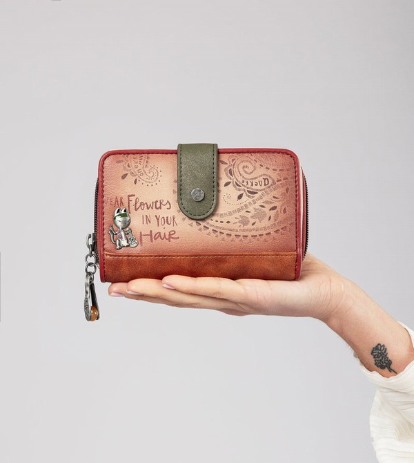 Portfele Anekke Peace & Love Camel Medium Rfid | 8927DUPOW