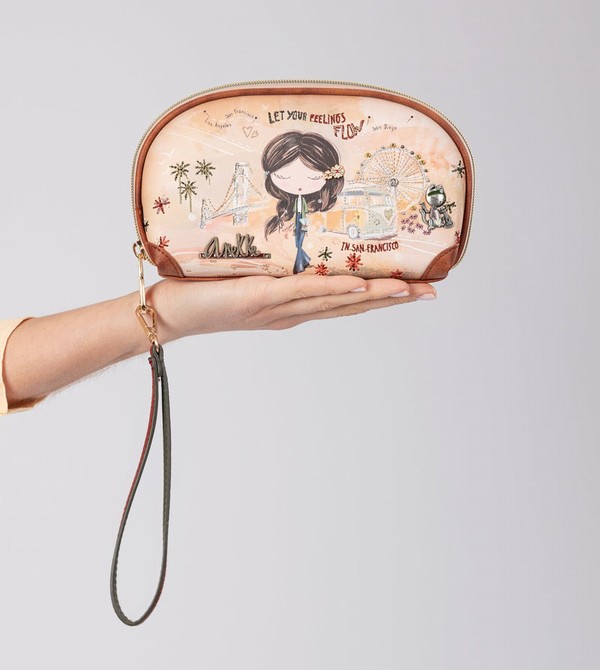 Portfele Anekke Peace & Love Camel Rfid Holdall | 1978TJZBI