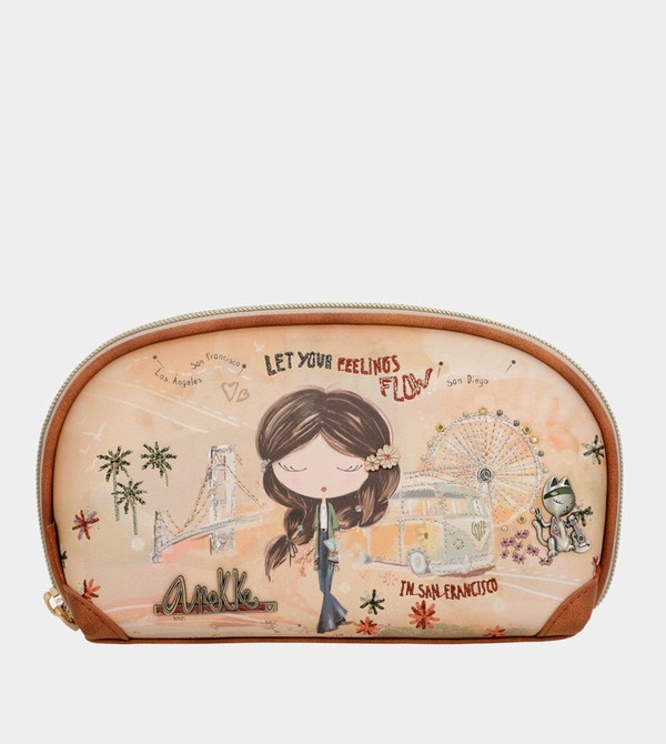 Portfele Anekke Peace & Love Camel Rfid Holdall | 1978TJZBI