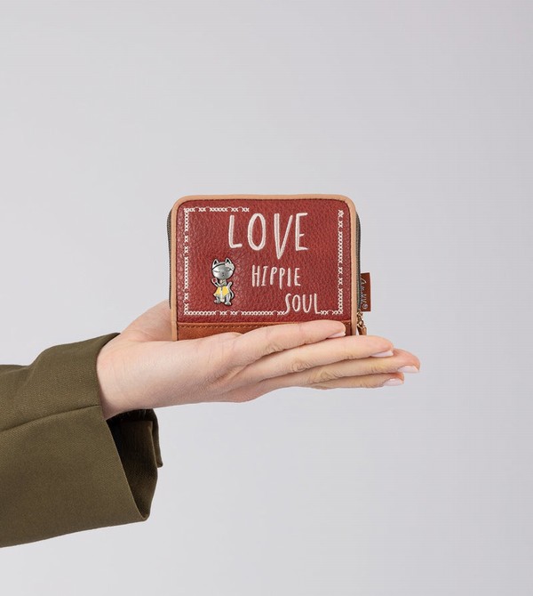Portfele Anekke Peace & Love Camel Rfid | 1827BOPWQ