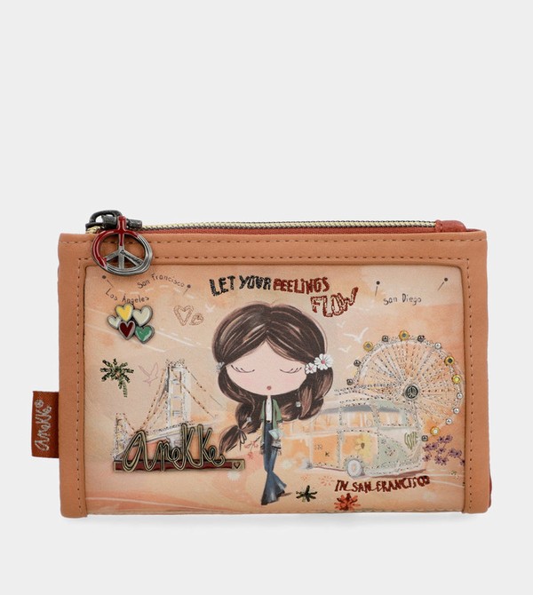 Portfele Anekke Peace & Love Camel Small Rfid | 0174BEXRS