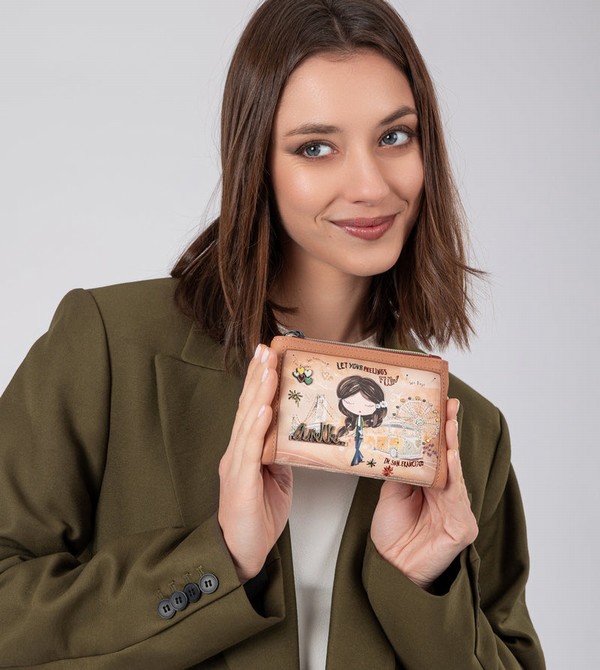 Portfele Anekke Peace & Love Camel Small Rfid | 0174BEXRS