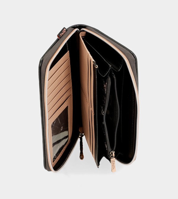 Portfele Anekke Shōen Large Black Rfid | 1502GBSJL
