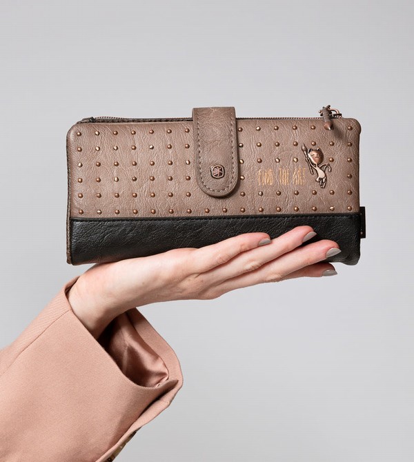 Portfele Anekke Shōen Shōen Large Black Flexible Rfid | 8604WCYZD