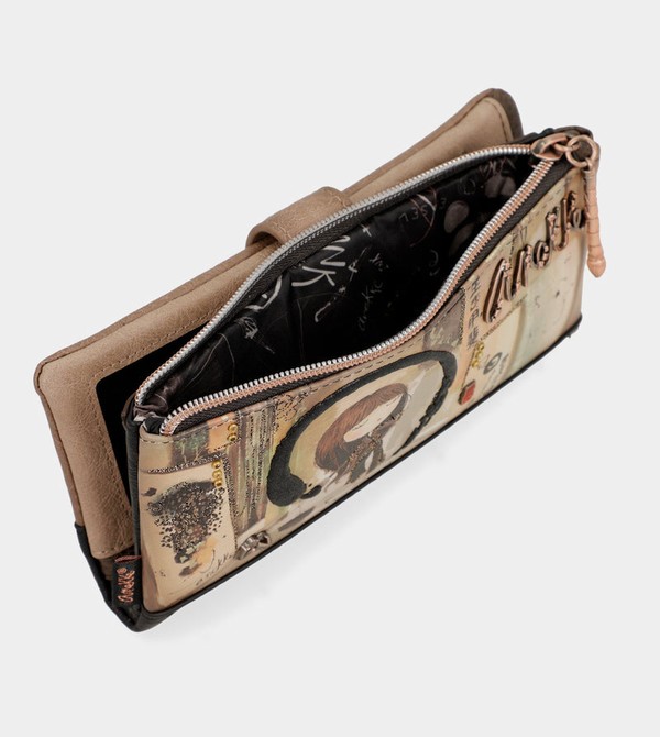 Portfele Anekke Shōen Shōen Large Black Flexible Rfid | 8604WCYZD