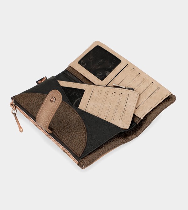 Portfele Anekke Shōen Shōen Large Black Flexible Rfid | 8604WCYZD