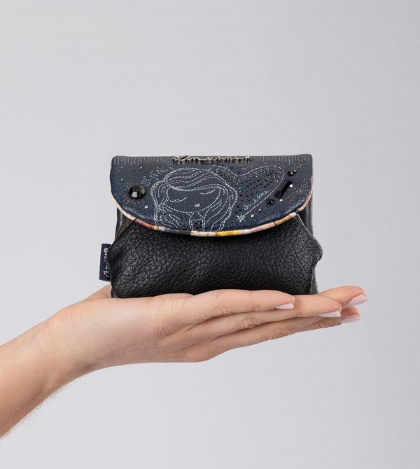 Portfele Anekke Studio Navy Blue Coin With Flap | 3089YPUKJ