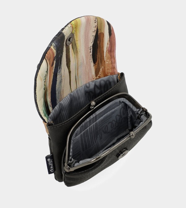 Portfele Anekke Studio Navy Blue Coin With Flap | 3089YPUKJ
