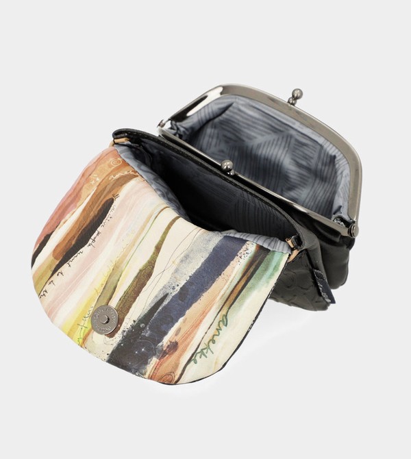 Portfele Anekke Studio Navy Blue Coin With Flap | 3089YPUKJ