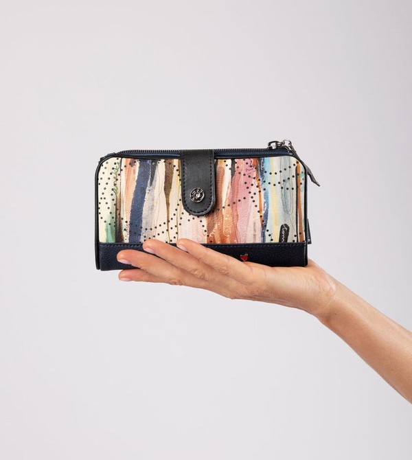 Portfele Anekke Studio Navy Blue Flexible Rfid | 5049TZQPA