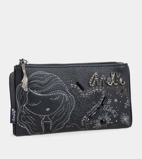 Portfele Anekke Studio Navy Blue Flexible Rfid | 5049TZQPA