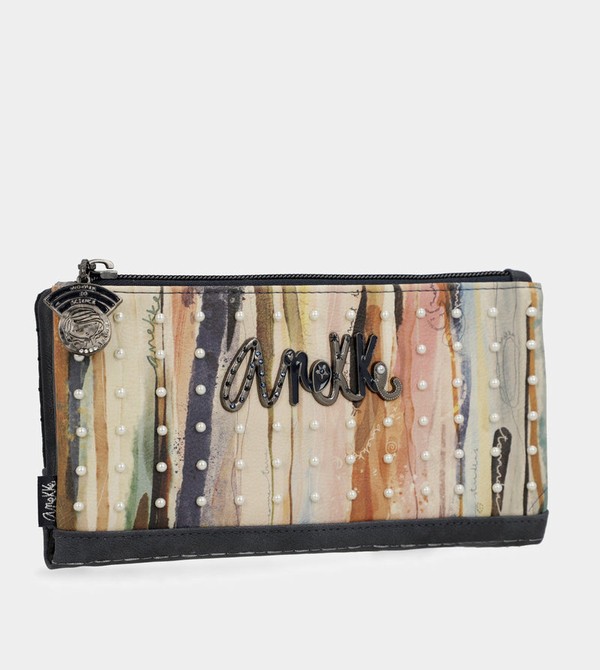 Portfele Anekke Studio Navy Blue Flexible Large Rfid | 2193GHBXY