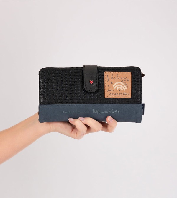 Portfele Anekke Studio Navy Blue Flexible Large Rfid | 2193GHBXY