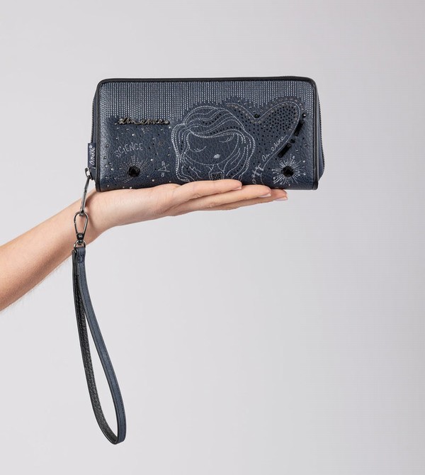Portfele Anekke Studio Navy Blue Large Rfid | 2561GLFET