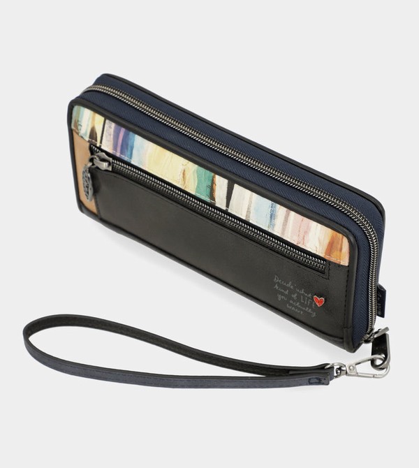 Portfele Anekke Studio Navy Blue Large Rfid | 2561GLFET