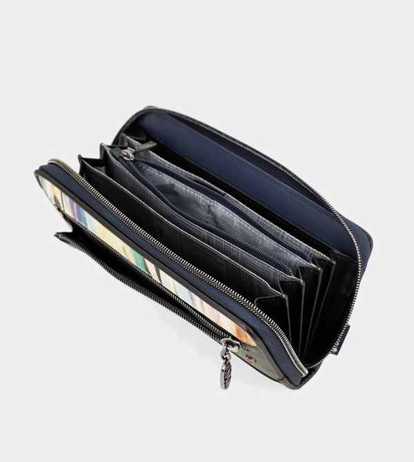 Portfele Anekke Studio Navy Blue Large Rfid | 2561GLFET