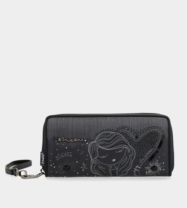 Portfele Anekke Studio Navy Blue Large Rfid | 2561GLFET