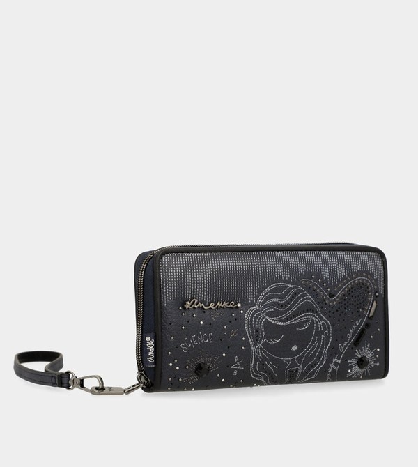 Portfele Anekke Studio Navy Blue Large Rfid | 2561GLFET
