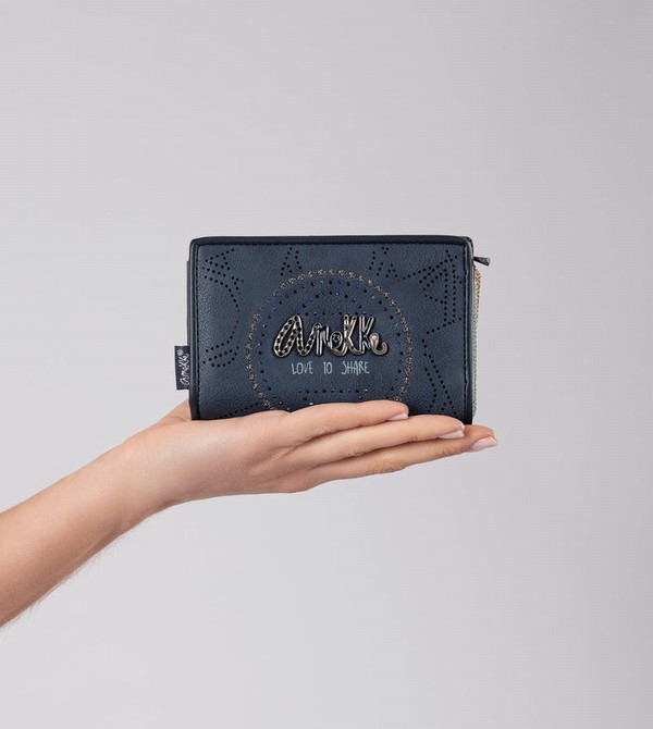Portfele Anekke Studio Navy Blue Small Rfid | 3405YRCLU