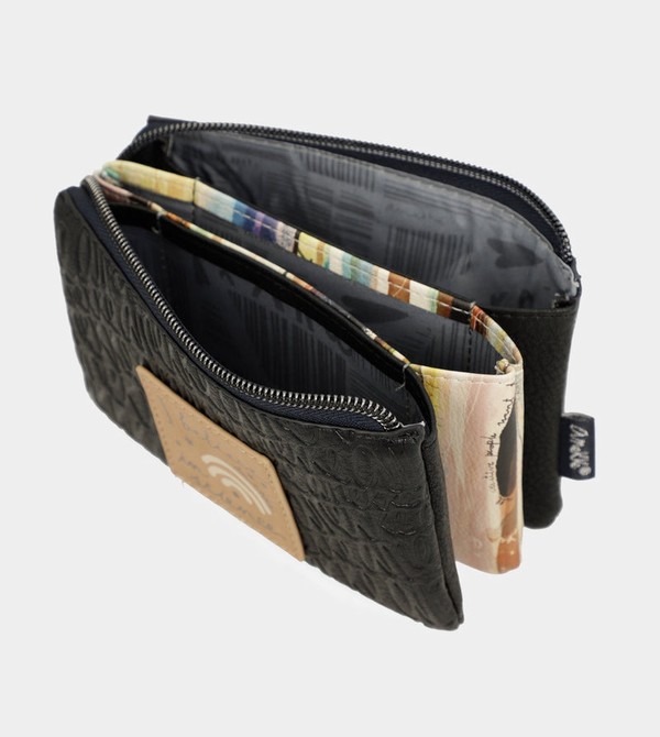 Portfele Anekke Studio Navy Blue Triple Coin | 8963KUNSC