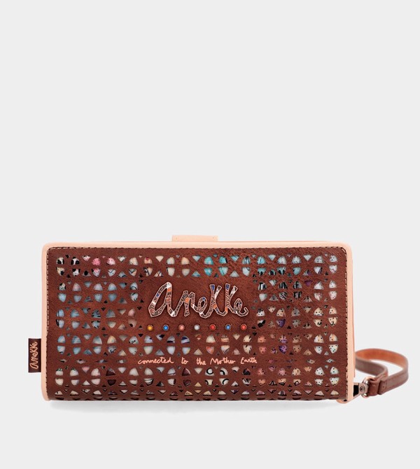 Portfele Anekke Tribe Large Brown Rfid | 7324TWEJB