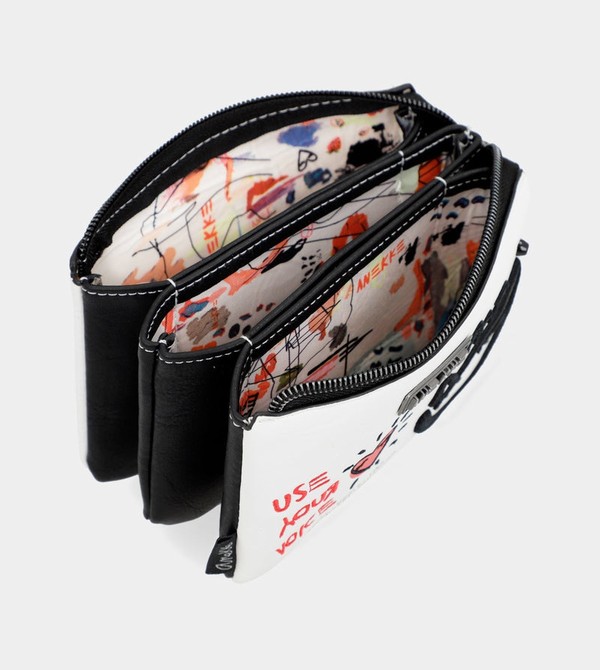 Portfele Anekke White Triple Compartment Energy | 5946XVFGZ