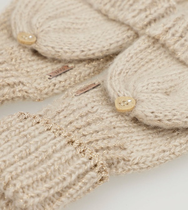 Rękawiczki Anekke Beige Logo Mittens | 5314URYXK