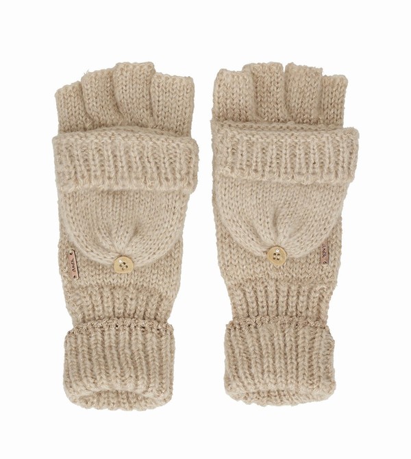 Rękawiczki Anekke Beige Logo Mittens | 5314URYXK