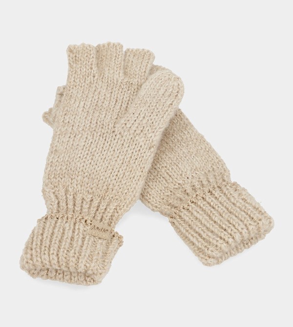 Rękawiczki Anekke Beige Logo Mittens | 5314URYXK