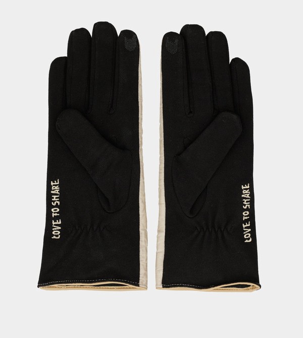 Rękawiczki Anekke Black And Beige Contemporary | 8093OCFED