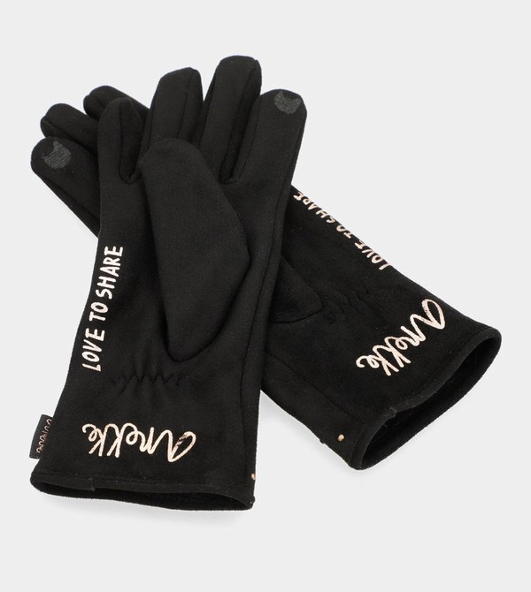 Rękawiczki Anekke Black Fleece-lined | 9475KFCWO