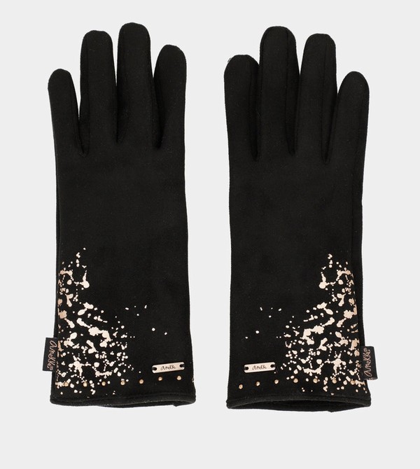 Rękawiczki Anekke Black Fleece-lined | 9475KFCWO