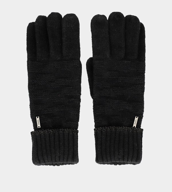 Rękawiczki Anekke Black Knit | 5136RPHJW