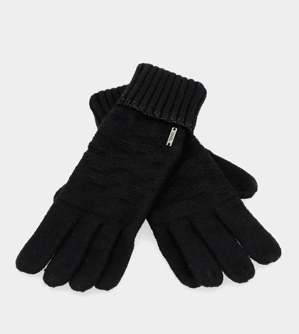 Rękawiczki Anekke Black Knit | 5136RPHJW