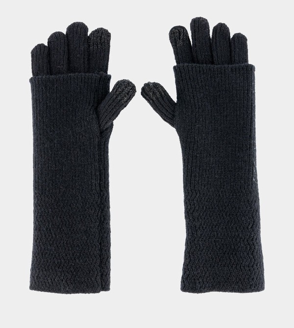 Rękawiczki Anekke Black Knitted | 8416BZVTC