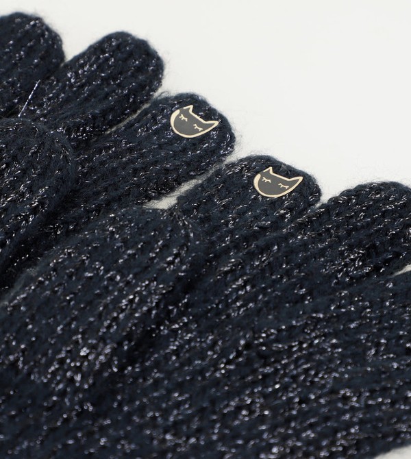 Rękawiczki Anekke Navy Blue Logomania. | 2978QKSIP