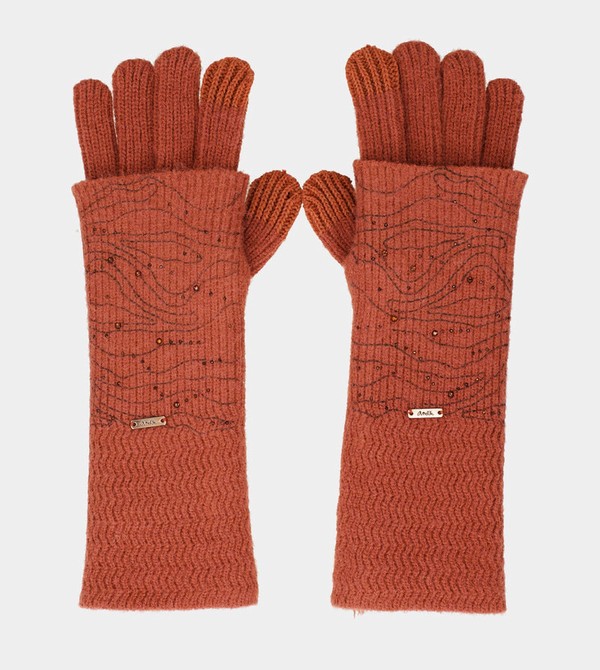 Rękawiczki Anekke Red Knitted | 2397SXVRY