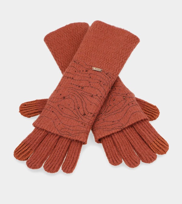 Rękawiczki Anekke Red Knitted | 2397SXVRY