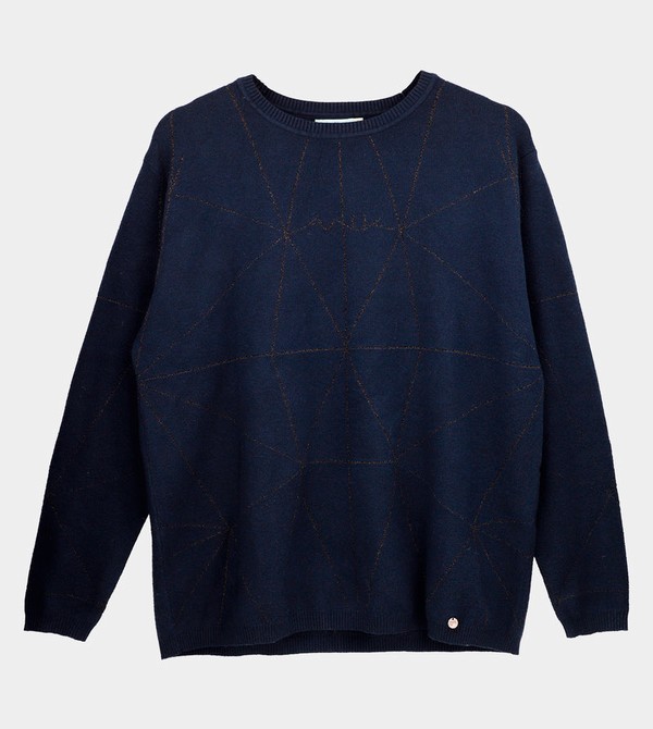 Swetry Anekke Navy Blue Shōen | 0476TQXHB
