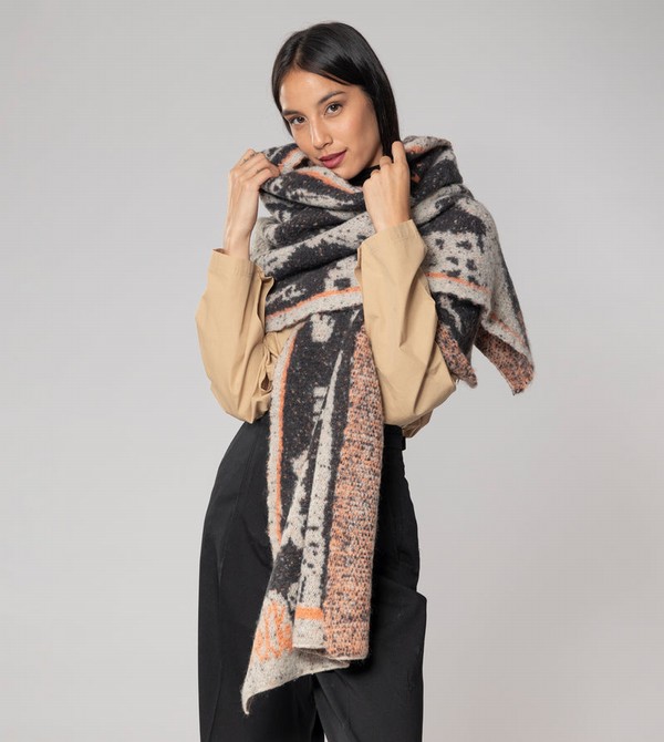 Szalik Anekke Black And White Contemporary. | 7283CBJIY