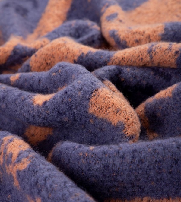 Szalik Anekke Blue And Terracotta Contemporary. | 5938HSGLC