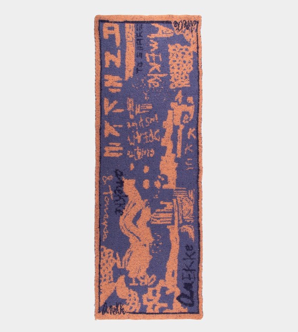 Szalik Anekke Blue And Terracotta Contemporary. | 5938HSGLC
