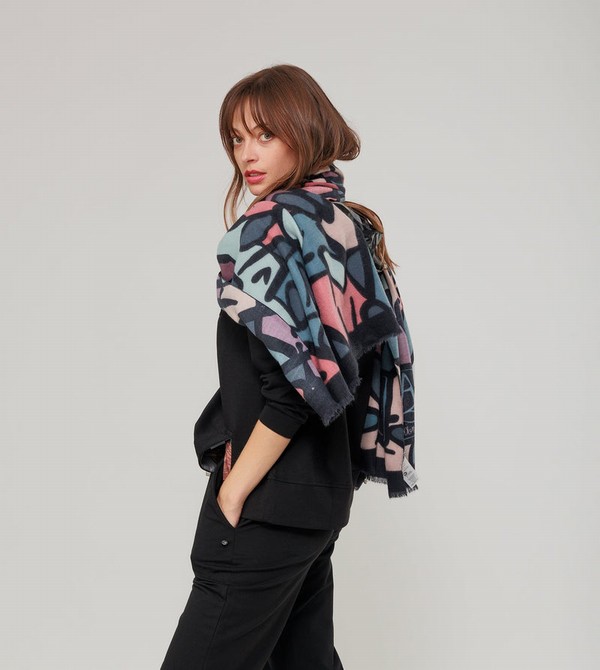 Szalik Anekke Logomania Pashmina | 8790DTUIN